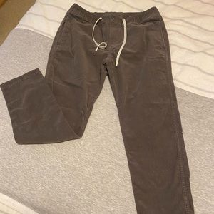 Men's corduroy drawstring pants
